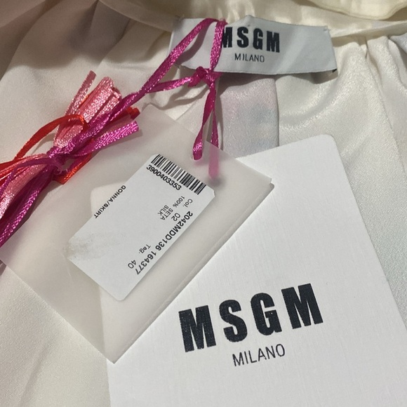 MSGM Colourful Patterned Silk Skirt - Picture 9 of 13